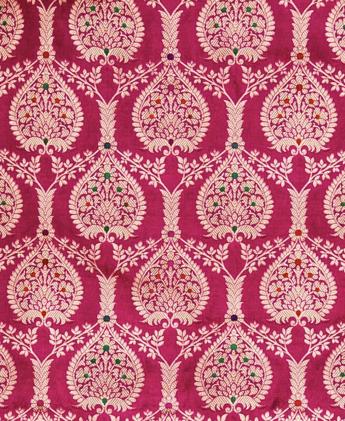 Saaj Fuchsia & Gold saree